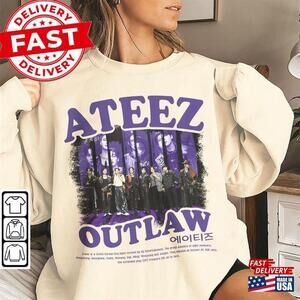 Ateez Kpop Shirt Outlaw Hongjoong Seonghwa Yunho sweatshirt